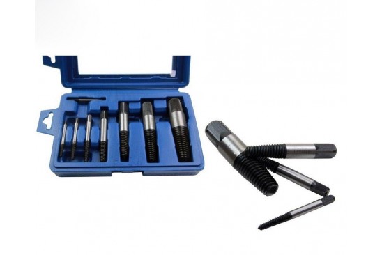 Linkse tapset / draadeind en tapeind verwijderaarset 8-delig